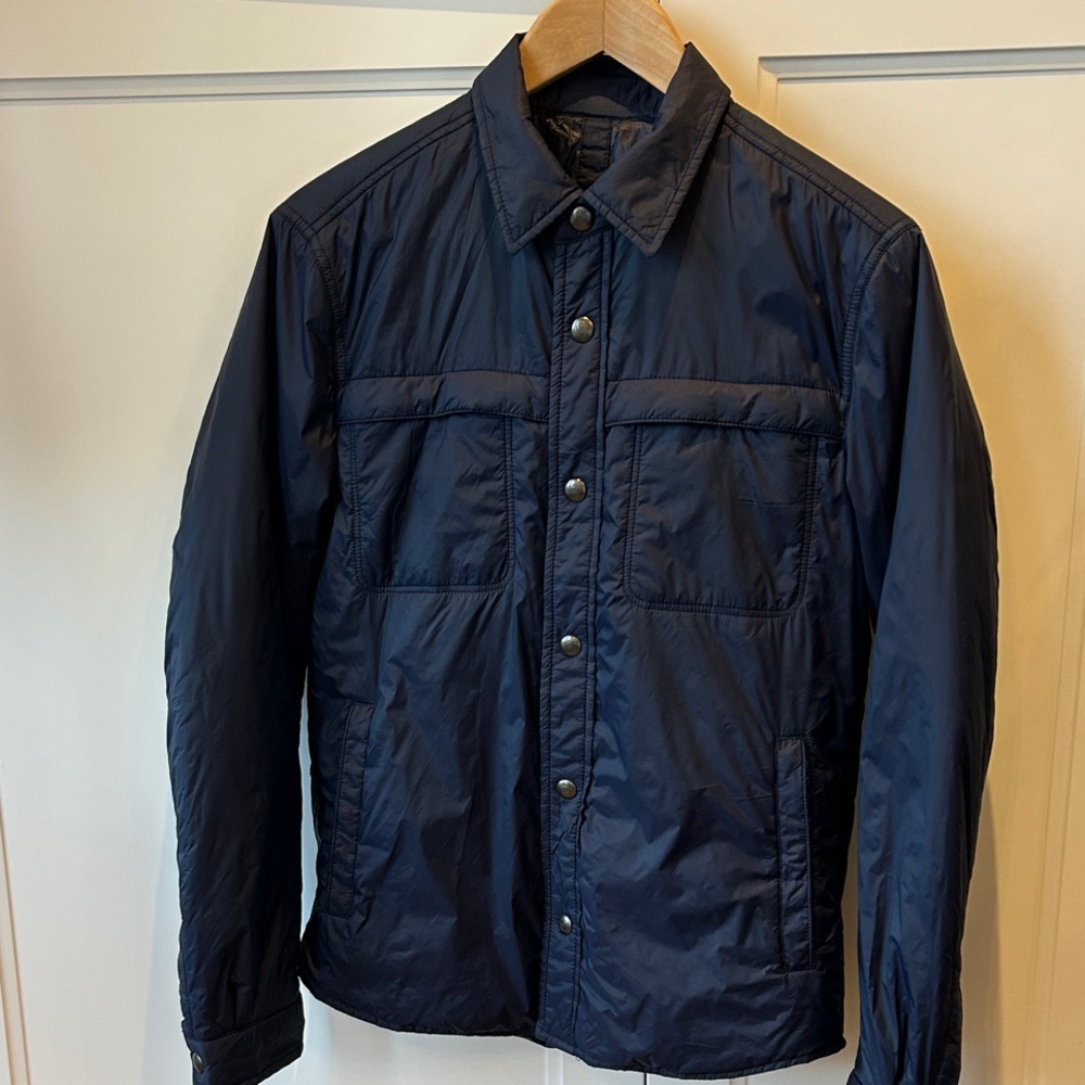 Massimo Dutti, Light down Men's Navy Jacket, Overshirt, XS